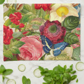  ventilator Bouquet met Butterflies Handhanddoek Theedoek (Gevouwen)