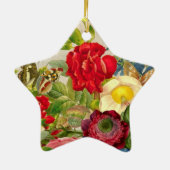  ventilator Bouquet met Butterflies Keramisch Ornament (Achterkant)