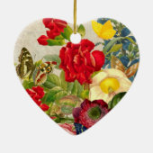 ventilator Bouquet met Butterflies Keramisch Ornament (Achterkant)