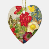 ventilator Bouquet met Butterflies Keramisch Ornament (Links)
