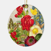  ventilator Bouquet met Butterflies Keramisch Ornament (Links)