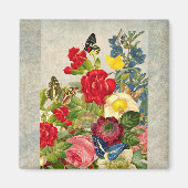  ventilator Bouquet met Butterflies Magneet (Voorkant)