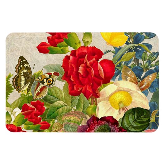  ventilator Bouquet met Butterflies Magneet (Horizontaal)