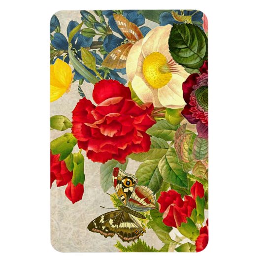  ventilator Bouquet met Butterflies Magneet (Verticaal)