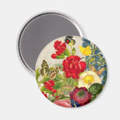 ventilator Bouquet met Butterflies Magneet (Voorkant / Achterkant)