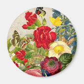  ventilator Bouquet met Butterflies Magneet (Voorkant)