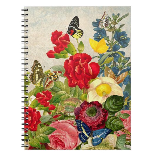  ventilator Bouquet met Butterflies Notitieboek (Voorkant)