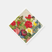  ventilator Bouquet met Butterflies Servetten (Hoek)