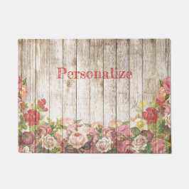  ventilator Bouquet Wood Fence personaliseren Deurmat