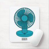 Ventilator cartoon illustratie  muismat (Met muis)