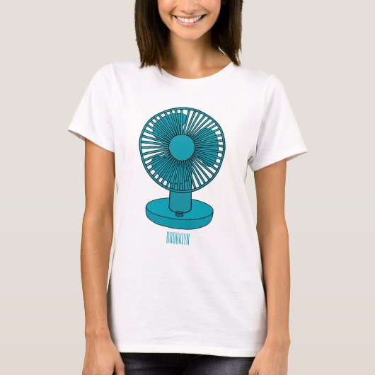 Ventilator cartoon illustratie t-shirt (Voorkant)