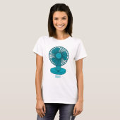 Ventilator cartoon illustratie t-shirt (Voorkant volledig)