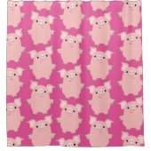 Ventilator Cartoon met opwindende kracht Douchegordijn (Voorkant)