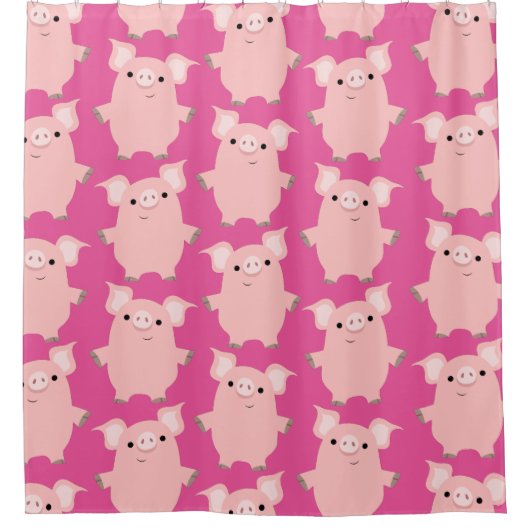 Ventilator Cartoon met opwindende kracht Douchegordijn (Voorkant)