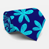  ventilator - Cyaan op de diepzeemacht Stropdas (Opgerold)