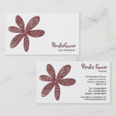  ventilator - donkerbruin 663333 visitekaartje (Voorkant / Achterkant)