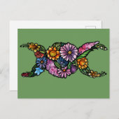 Ventilator driedubbele moonsymbool zonder blokje briefkaart (Voorkant / Achterkant)