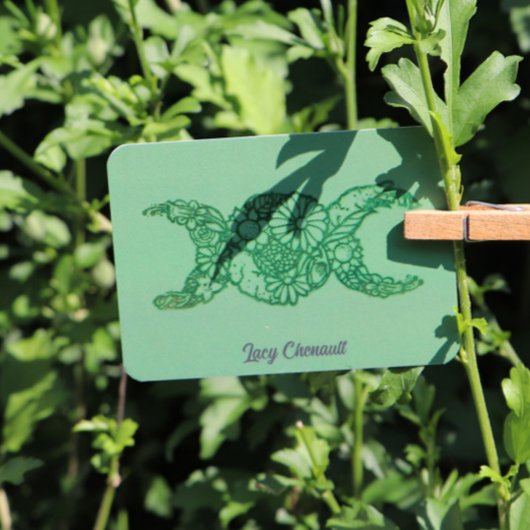 Ventilator driedubbele moonsymbool zonder blokje rubberstempel