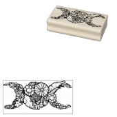 Ventilator driedubbele moonsymbool zonder blokje rubberstempel (Gestempeld)