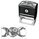 Ventilator driedubbele moonsymbool zonder rubberst  zelfinktende stempel (In situ)