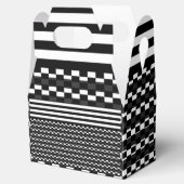 Ventilator en zwarte en witte tas bedankdoosjes (Geopend)