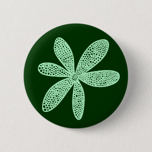 ventilator - Ghost Green op Donkergroen Ronde Button 5,7 Cm