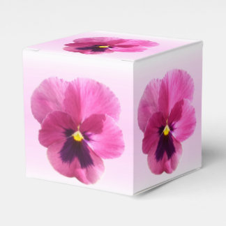 Ventilator/Gift Box - Donkerroze Roze Pansy Bedankdoosjes