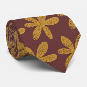 ventilator - Golden Brown op bruin Stropdas (Opgerold)