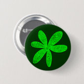  ventilator - Groen op donkergroen Ronde Button 5,7 Cm (Voorkant /achterkant)