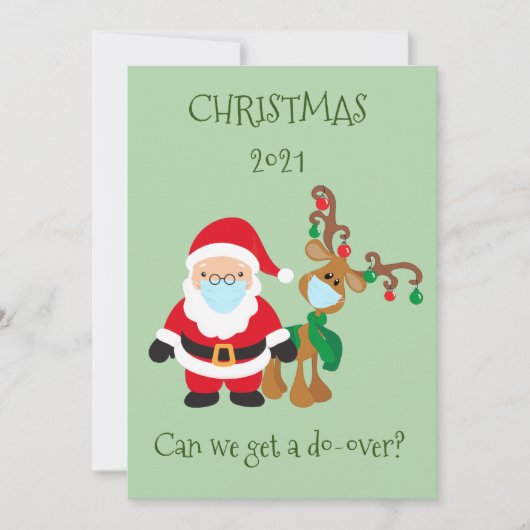 Ventilator kerstkerstkerstkerstkerstkerstman 2020 feestdagenkaart (Voorkant)