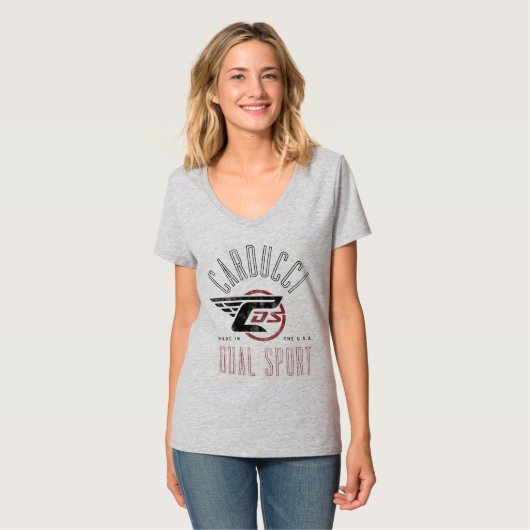 Ventilator Klassieke womenen V-nek T-shirt (Voorkant volledig)