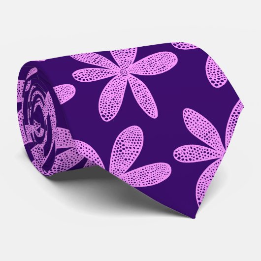  ventilator - Licht geweld op diep Paars Stropdas (Opgerold)