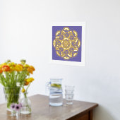  ventilator Mandala Lavender Gold Foil Art Afdrukk Folie Afdrukken (Laag (Keuken))