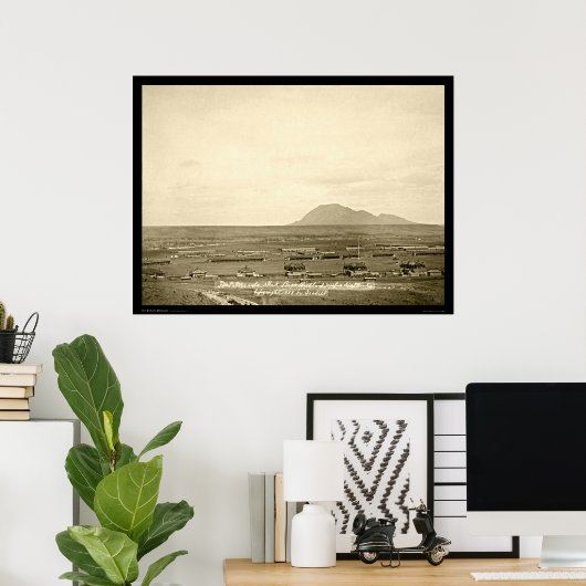 Ventilator met Beer Butte SD 1888 Poster (Thuiskantoor)