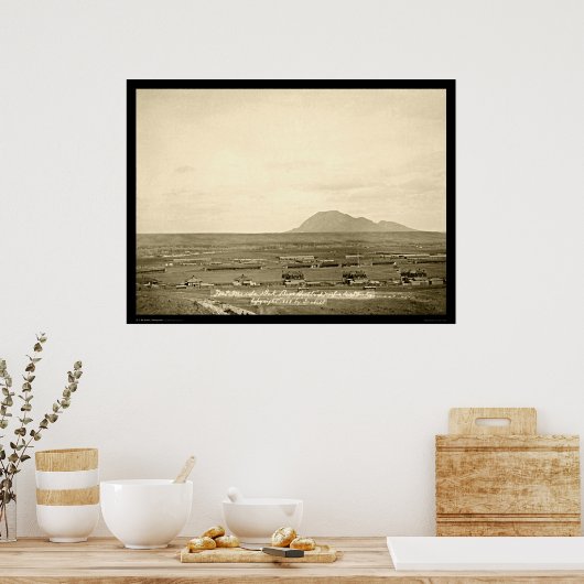 Ventilator met Beer Butte SD 1888 Poster (Keuken)