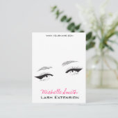 Ventilator met lange wanden, eyeliner Lash Extensi Briefkaart (Staand voorkant)