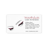 Ventilator met lange wanden, eyeliner Lash Extensi Etiket (Voorkant)