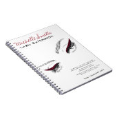 Ventilator met lange wanden, eyeliner Lash Extensi Notitieboek (Rechterzijde)