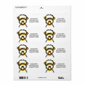 Ventilator met zachte beklede wieltjes etiket (Full Sheet)