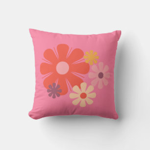 Ventilator minimalistisch flessenpatroon roze kussen