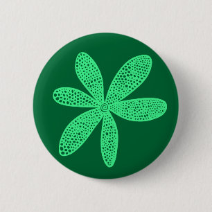 ventilator - Mint Green on Green 006633 Ronde Button 5,7 Cm