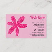  ventilator - Neon Red FF0066 op roze FBBCD6 Visitekaartje (Achterkant)