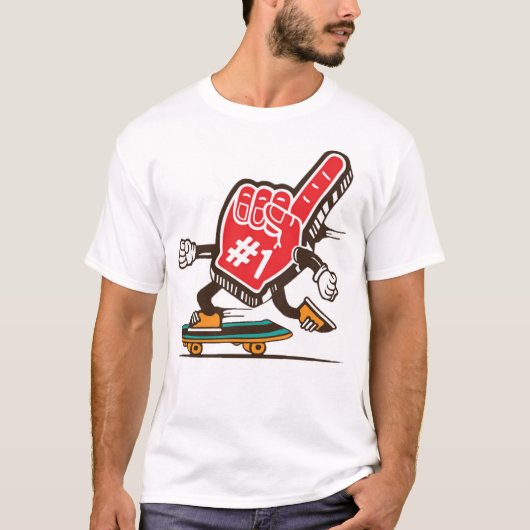 Ventilator nr. 1: skateboard t-shirt (Voorkant)