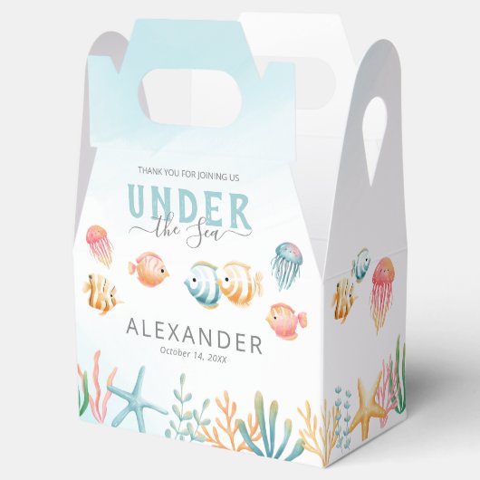 Ventilator onder Zee Kinderen op zaterdag. Bedankdoosjes (Geopend)