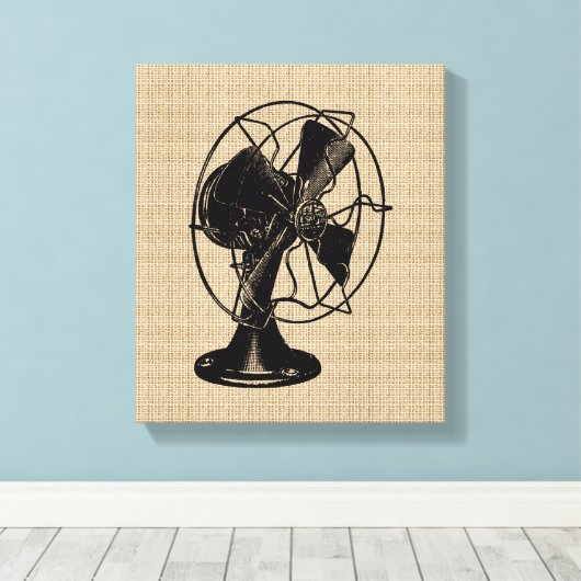 Ventilator op Canvas (Insitu (Houten vloer))