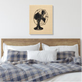 Ventilator op Canvas Afdruk (Insitu (Slaapkamer))