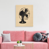 Ventilator op Canvas Afdruk (Insitu (Woonkamer))