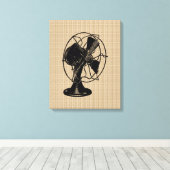 Ventilator op Canvas Afdruk (Insitu (Houten vloer))