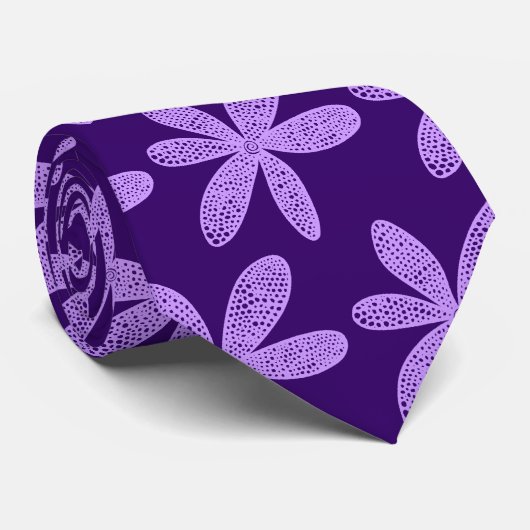  ventilator - Pasen Paars op diep Paars Stropdas (Opgerold)