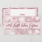 Ventilator Petals Faux-Folie Cadeaubon (Voorkant / Achterkant)